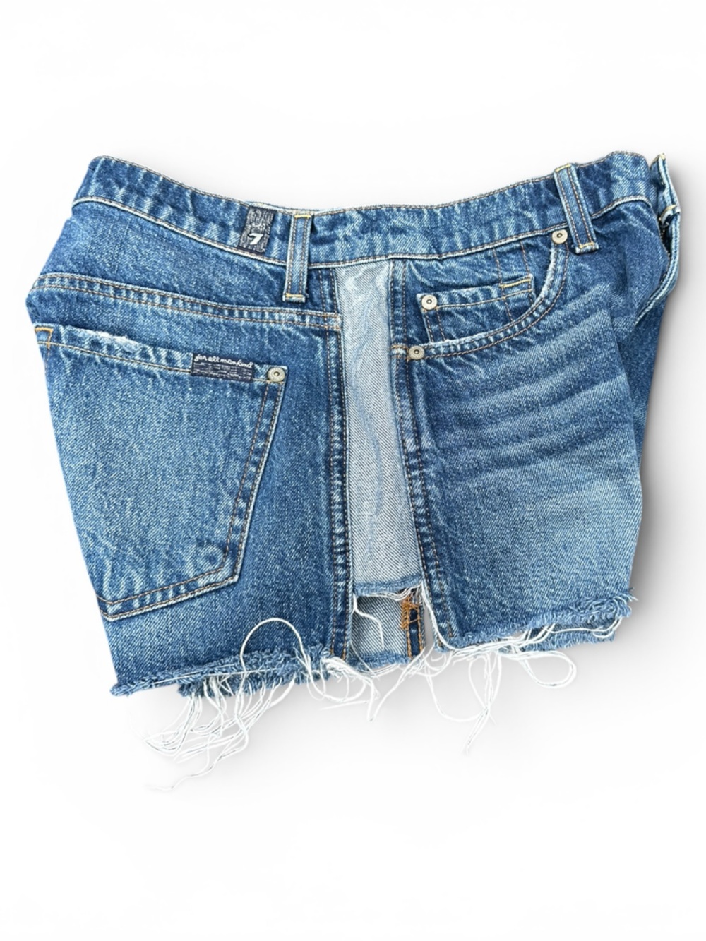 7 for all mankind jean shorts size 25 - Picture 2 of 8